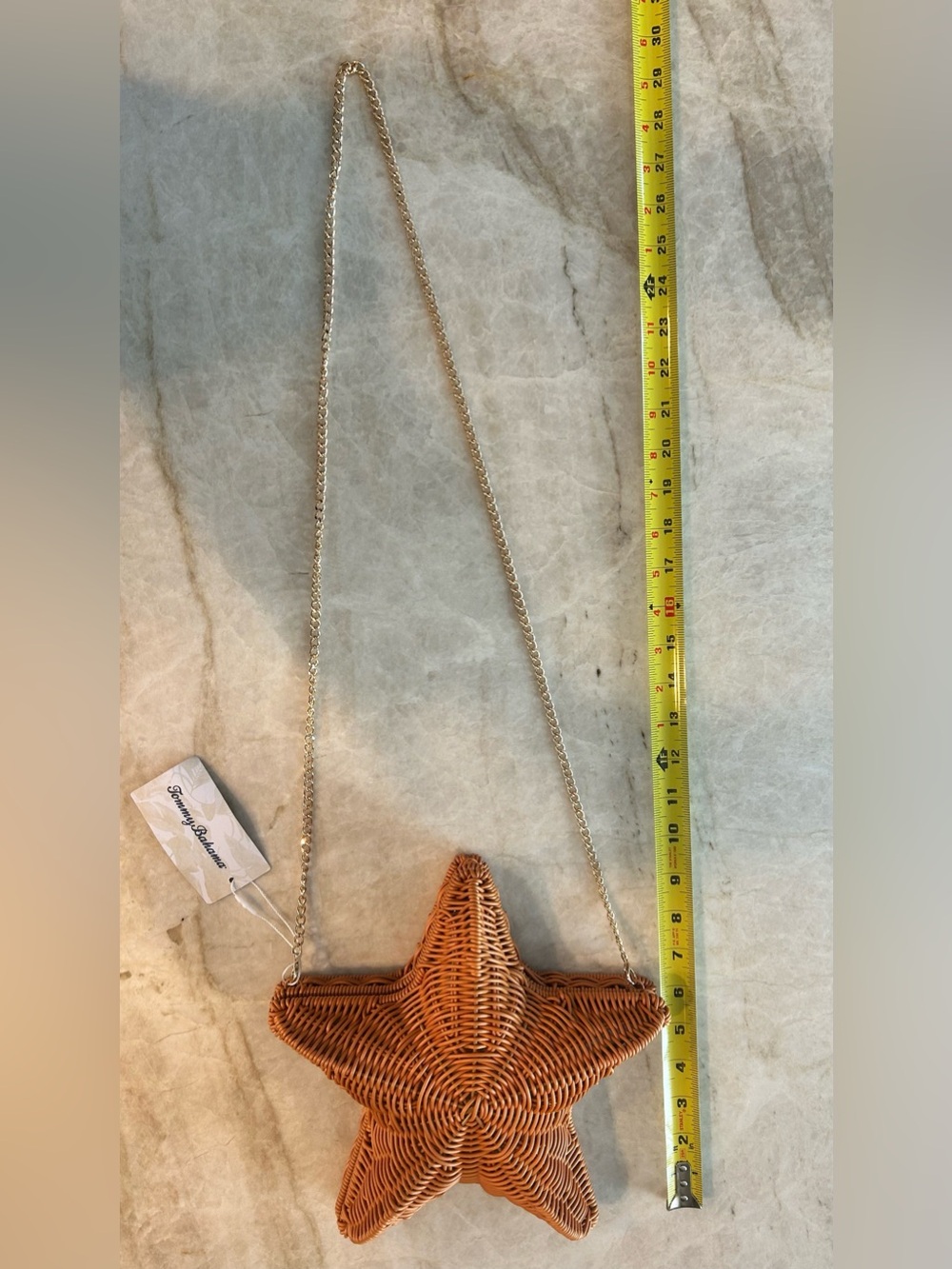 Tommy Bahama NWT Woven Star  Fish Crossbody Bag Beach Purse - Picture 4 of 7